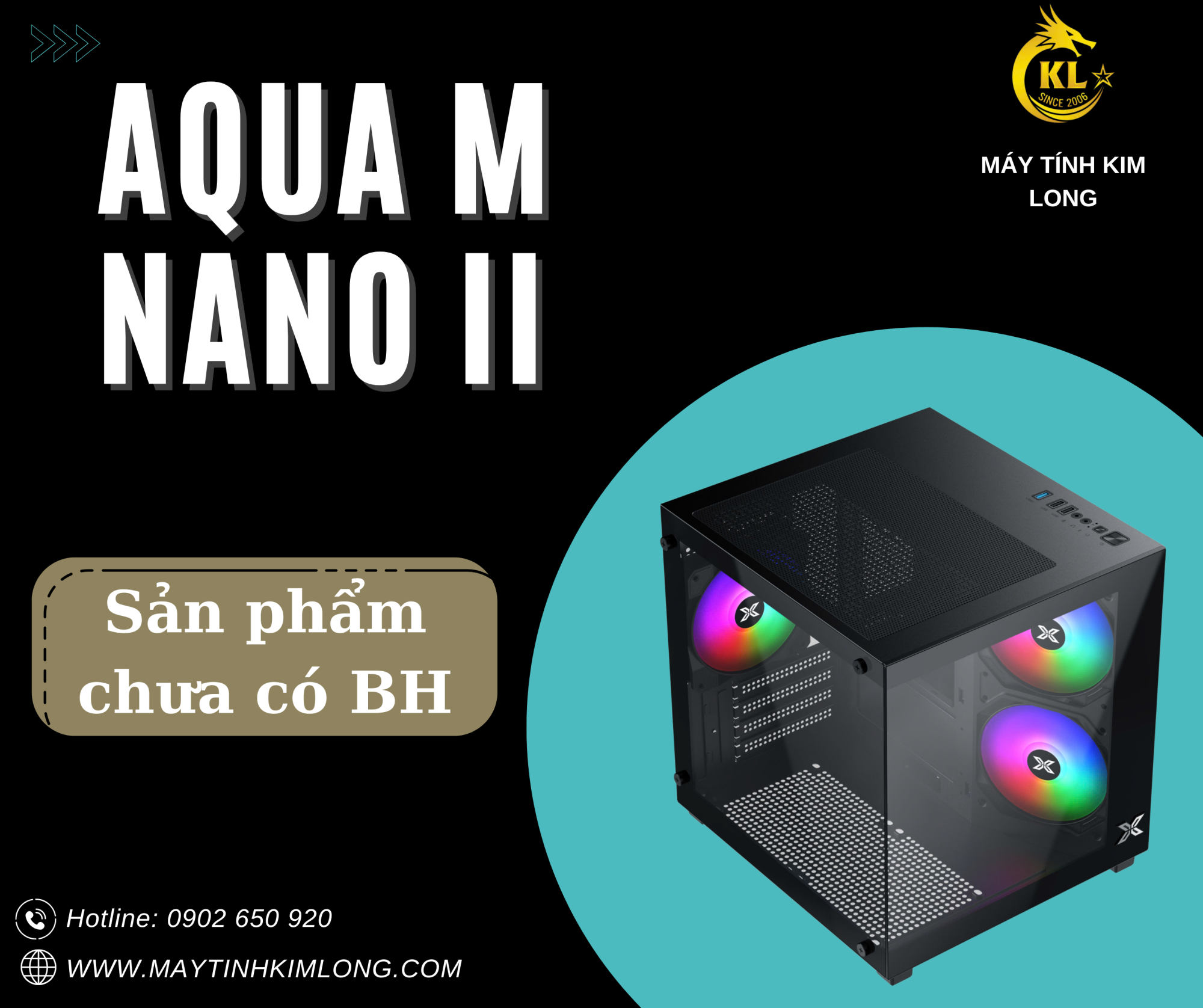 Vỏ máy tính Xigmatek Aqua M Nano II - Black